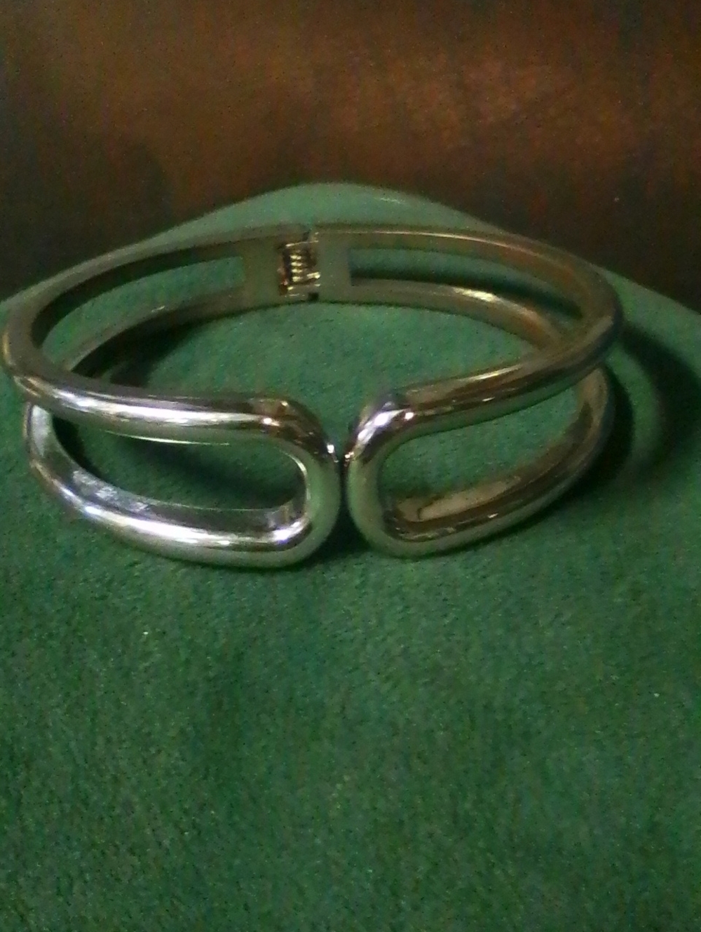 Classic Silver Double-Bar Cuff Bracelet - Women Jewelry